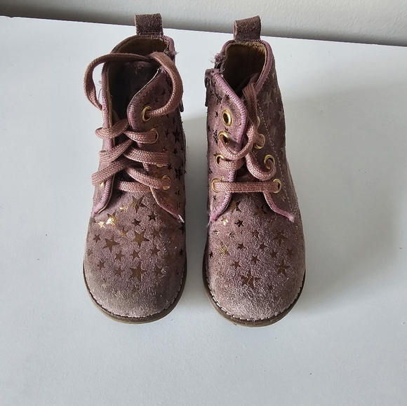 Pink dust ankle boots for toddler - Picture 2 of 4